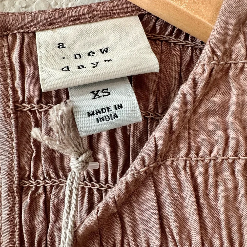 A New Day Long Sleeve Peplum Blouse Women’s Size XS - Picture 4 of 4